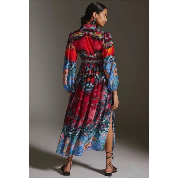 Anthropologie Bhanuni by Jyoti Ronika Beaded V-Neck Maxi Dress - Picture 4 of 16